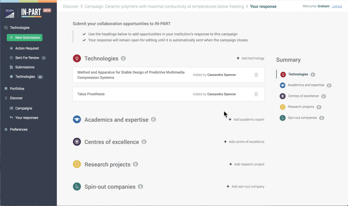Now on the University Dashboard: Industry Calls for Opportunities from Discover Now on the University Dashboard: Industry Calls for Opportunities from Discover