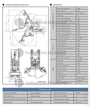 6#10028 Mini escavatore  Rippa R13 PRO motore Kubota in vendita - foto 9