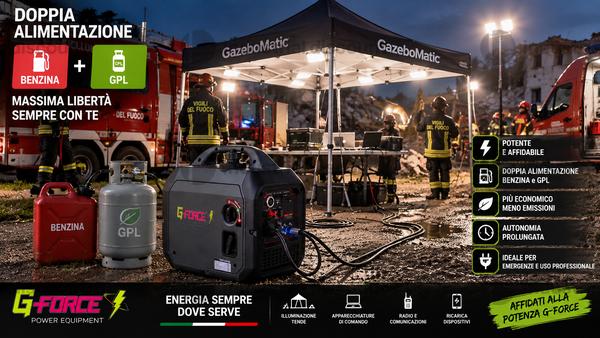 7#10028 Generatore Inverter Gfroce Bifuel G4000W in vendita - foto 5