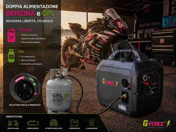 7#10028 Generatore Inverter Gfroce Bifuel G4000W in vendita - foto 7