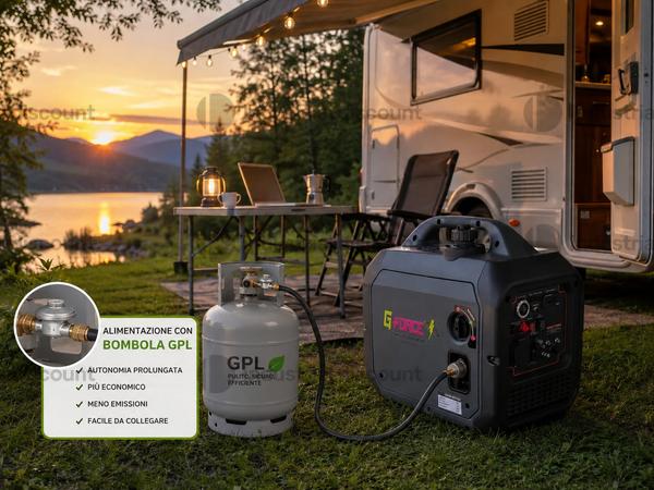 7#10028 Generatore Inverter Gfroce Bifuel G4000W in vendita - foto 8