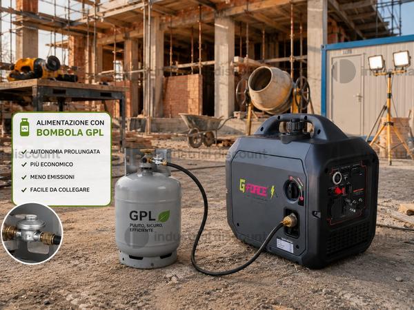 7#10028 Generatore Inverter Gfroce Bifuel G4000W in vendita - foto 9