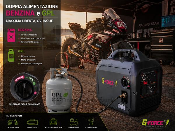 8#10028 Generatore Inverter Gfroce Bifuel G4000W in vendita - foto 6