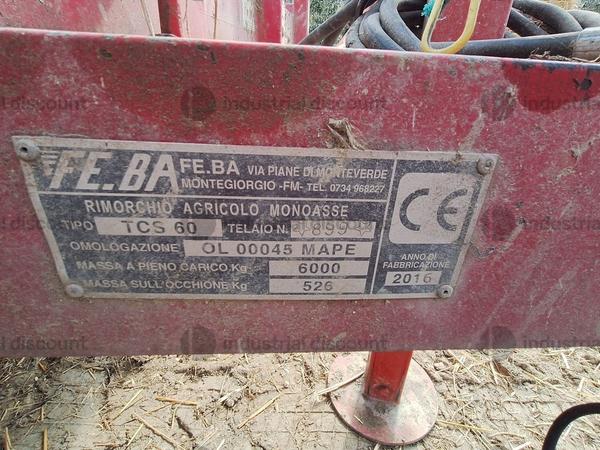 8#10081 Rimorchio agricolo FE.BA TCS 60 in vendita - foto 3