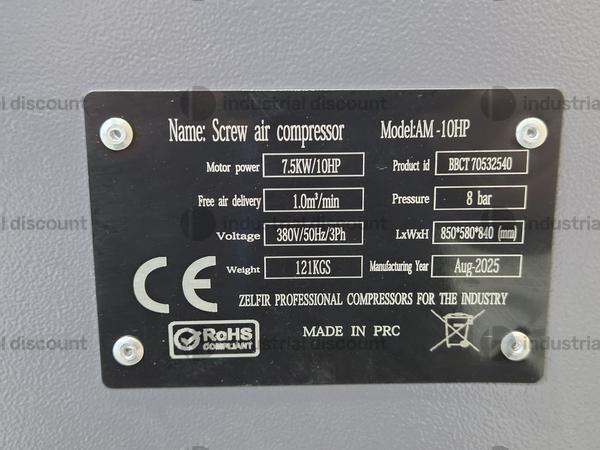 16#10091 Compressore silenziato a vite Zelfir AM VSD-10 HP in vendita - foto 3