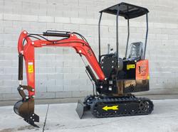 JPC HT 12 red tracked mini excavator - Lot 6 (Auction 10091)