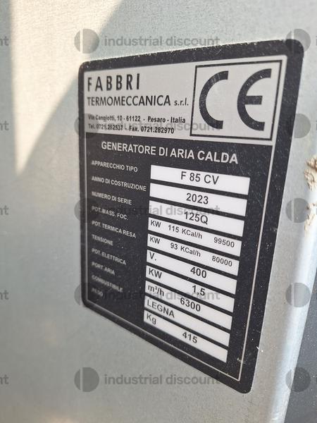 31#10108 Generatore aria calda a legna Fabbri Termomeccanica in vendita - foto 2