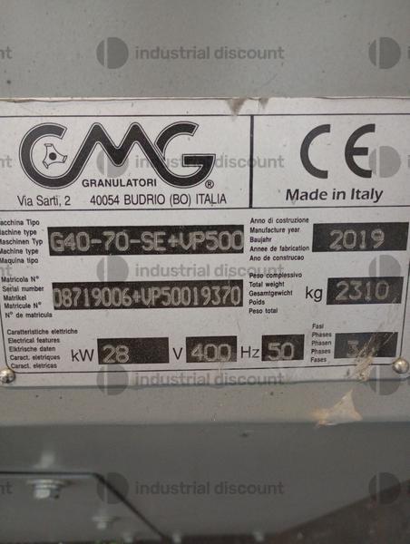 1#10124 Granulatore C.M.G. con nastro trasportatore e impianto di aspirazione in vendita - foto 2