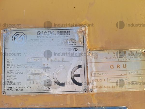 6#10158 Gru a cavalletto Giacomini in vendita - foto 7
