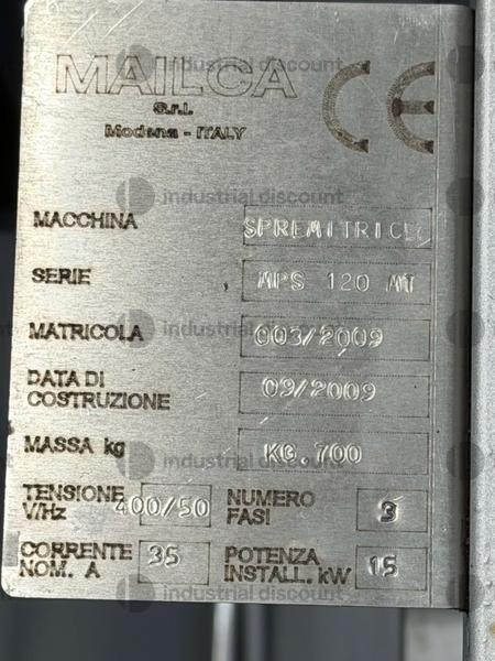 5#10188 Pressa spremitrice MPS 120 MT in vendita - foto 2