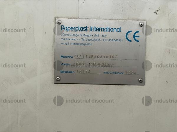 1#10247 Plastificatrice industriale Paperplast 1003 in vendita - foto 2