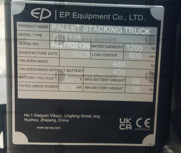 10#10277 Transpallet elettrico EP Equipment Co. in vendita - foto 6