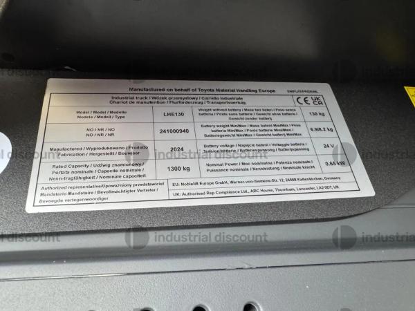 26#10277 Transpallet elettrico Toyota in vendita - foto 3
