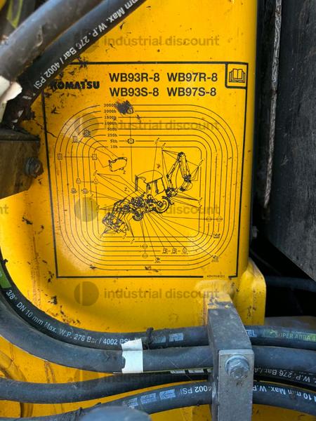 3#10314 Terna rigida KOMATSU WB97R-8 in vendita - foto 15