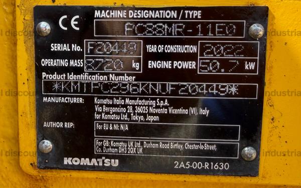 4#10371 Escavatore Komatsu PC88MR-11E0 (2022) in vendita - foto 9