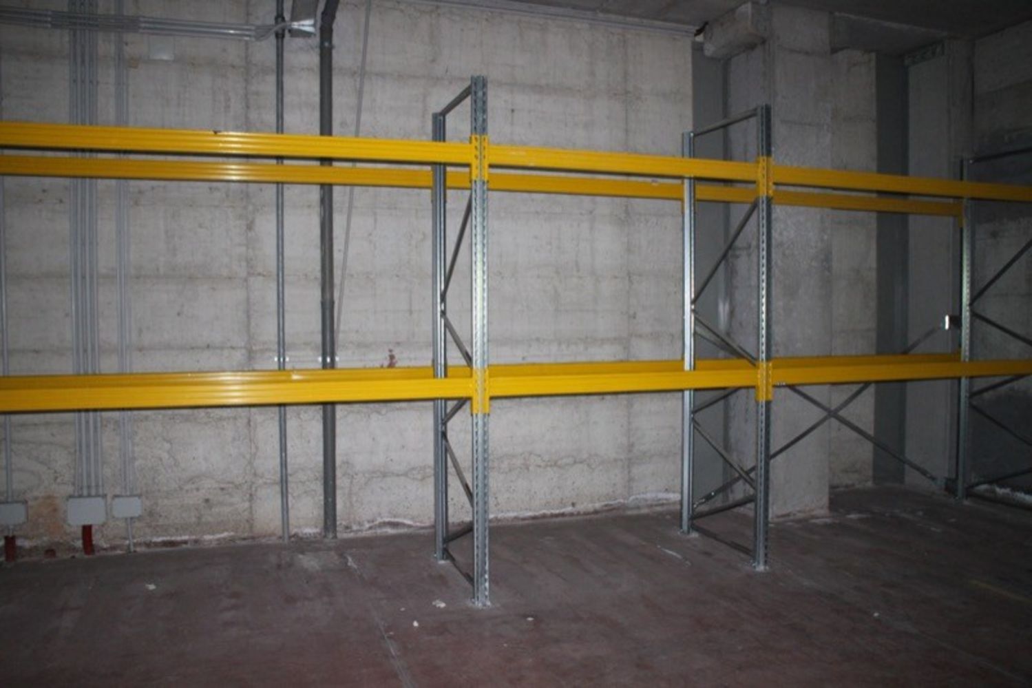 Lot Industrial shelving