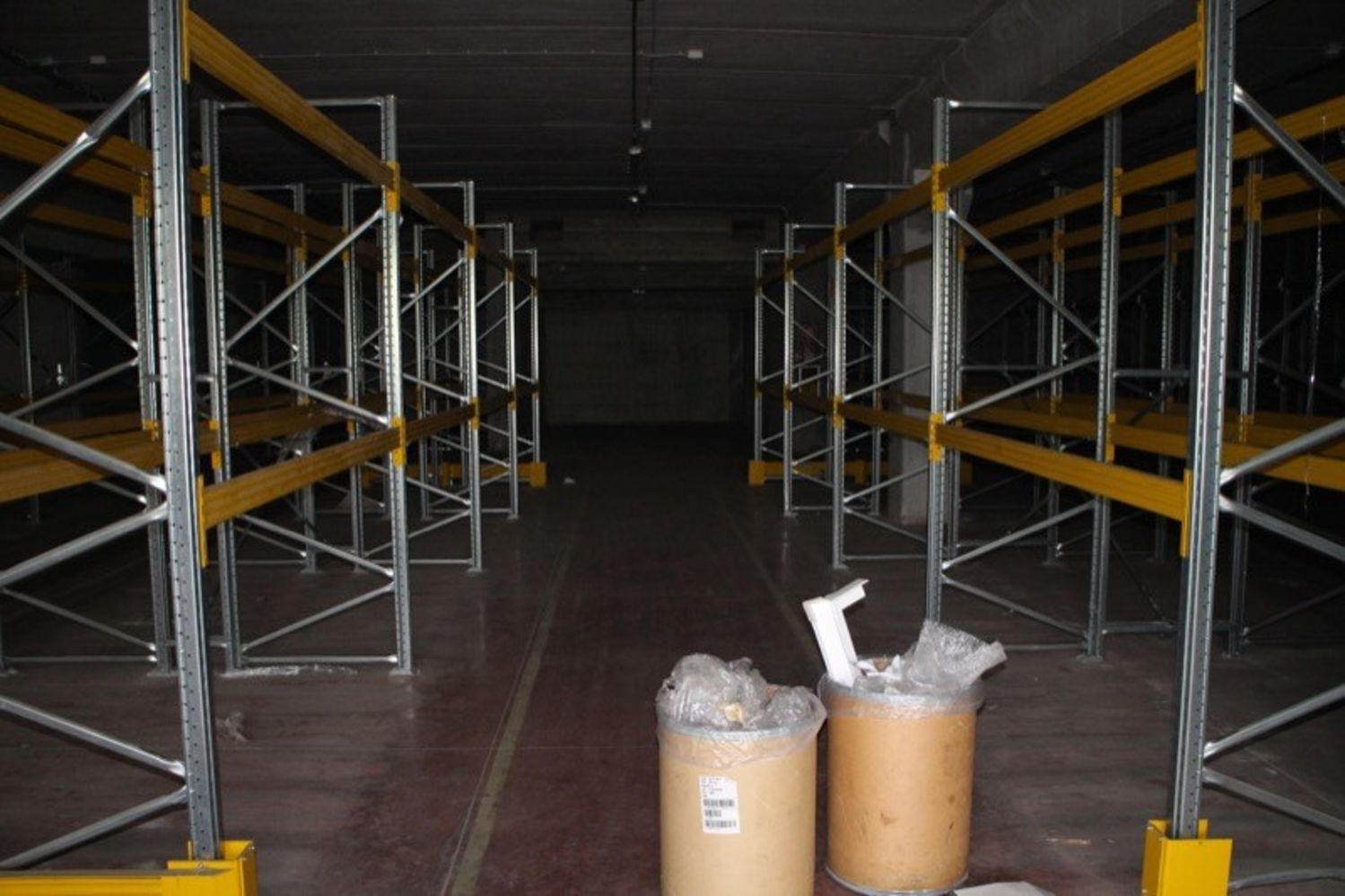 Lot Industrial shelving