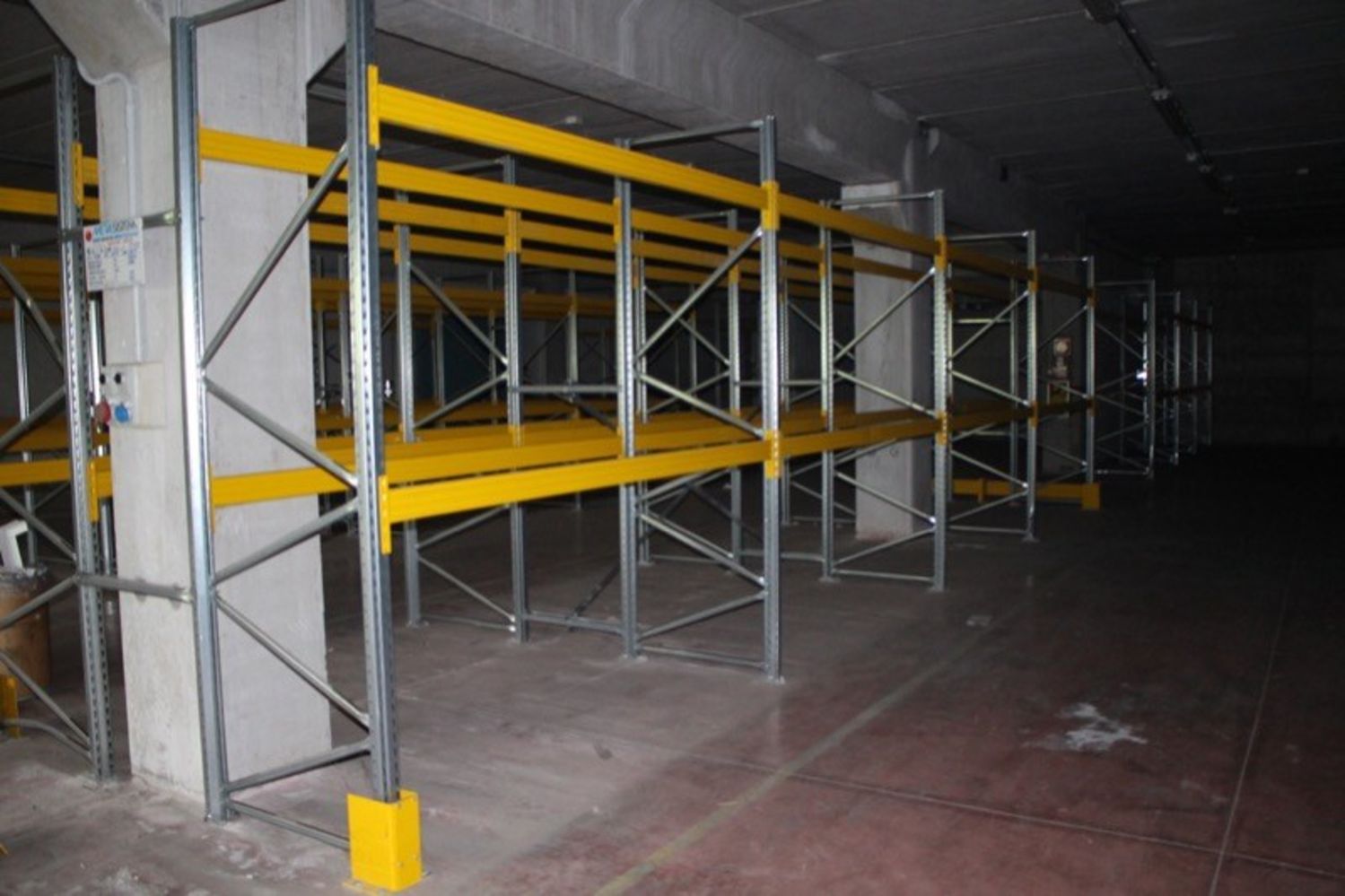 Lot Industrial shelving