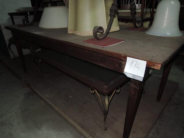 174#1317 Tavolo rettangolare stile 800 legno noce in vendita - foto 1