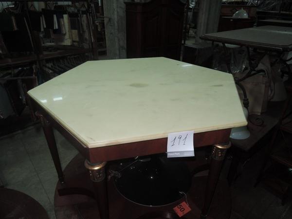 191#1317 Tavolo esagonale stile impero in vendita - foto 2