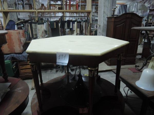 191#1317 Tavolo esagonale stile impero in vendita - foto 4