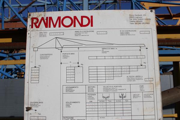 11#14550 Gru a torre Raimondi in vendita - foto 4