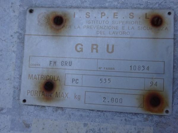 57#1632 Gru edile fissa a torre FM in vendita - foto 22