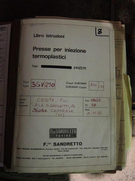 11#1748 Pressa ad iniezione Sandretto in vendita - foto 3