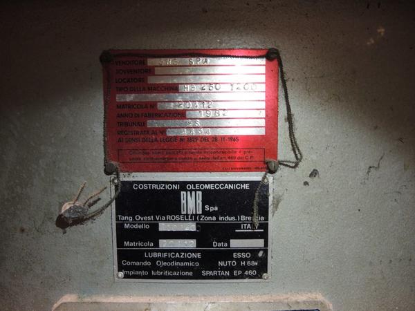 12#1748 Pressa ad iniezione Bmb in vendita - foto 2