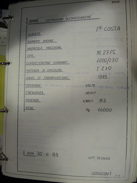 4#1748 Pressa ad iniezione Bmb in vendita - foto 3