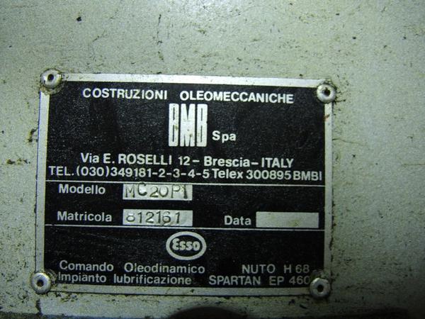 5#1748 Pressa ad iniezione Bmb in vendita - foto 2