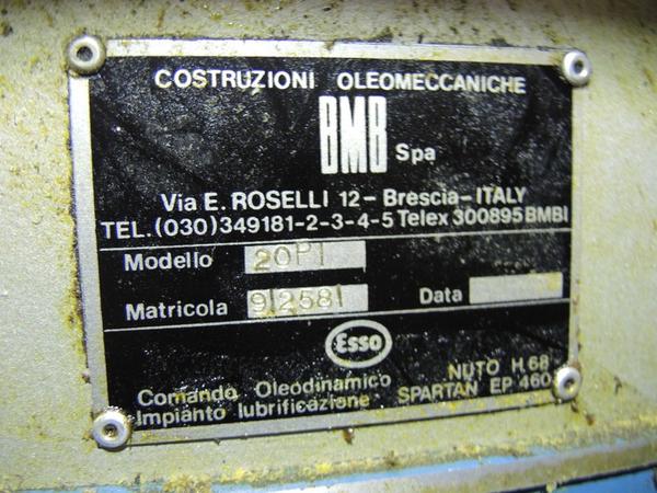 6#1748 Pressa ad iniezione Bmb in vendita - foto 2