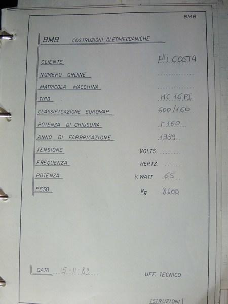 7#1748 Pressa ad iniezione Bmb in vendita - foto 3
