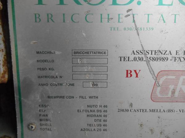 18#17571 Bricchettatrice Pro.Eco e compressore Finiplus in vendita - foto 3