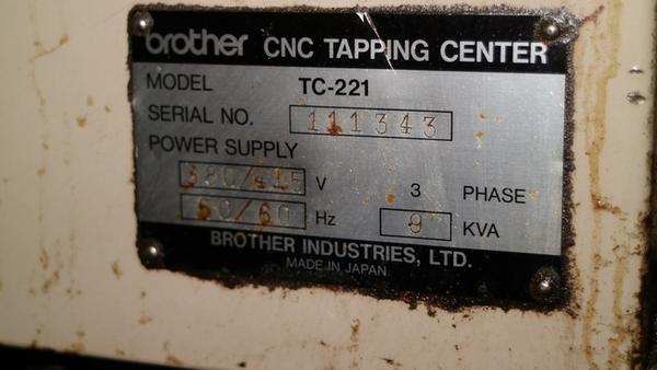 8#1830 Centro di foratura CNC Brother TC225 in vendita - foto 10