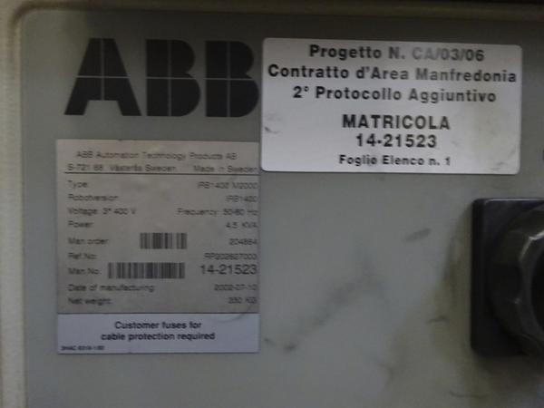 32#1838 Impianto robotizzato di saldatura Abb in vendita - foto 5