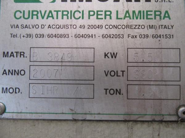 1#1860 Curvatrice idraulica Imcar in vendita - foto 4