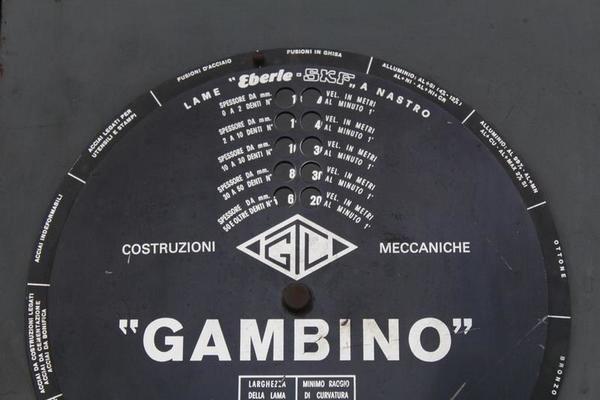 7#1882 Segatrice a nastro Gambino in vendita - foto 3