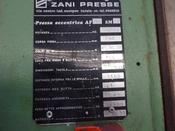 24#1900 Pressa Zani Presse in vendita - foto 3