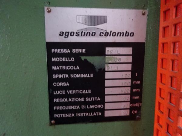 4#1900 Pressa eccentrica Colombo Agostino in vendita - foto 3