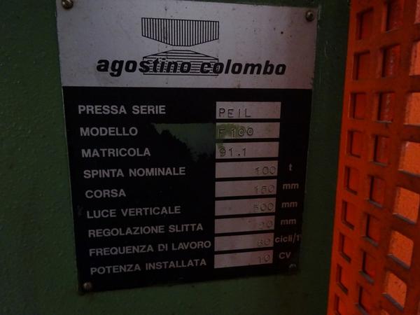 4#1900 Pressa eccentrica Colombo Agostino in vendita - foto 4