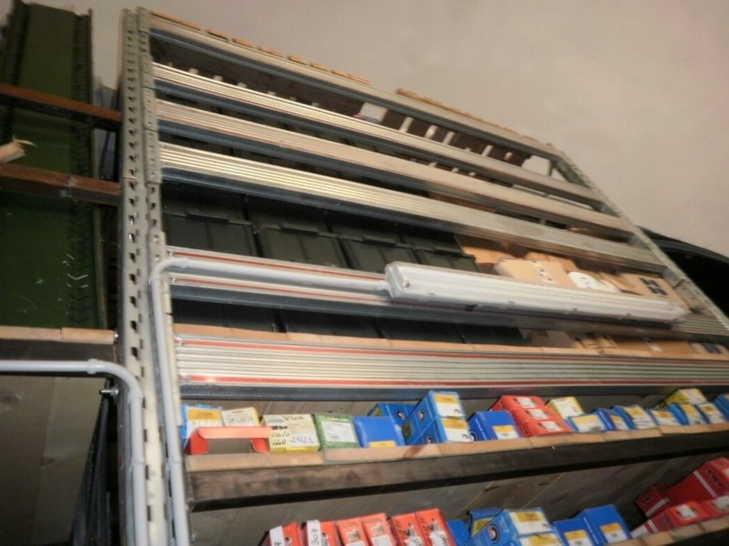 Lot Industrial shelving