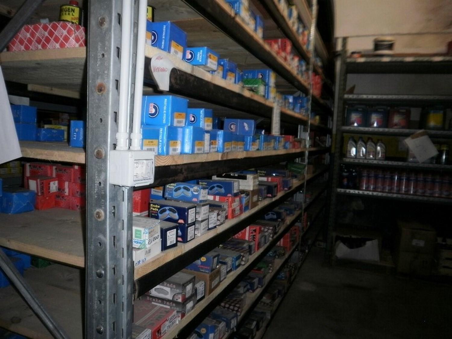 Lot Industrial shelving