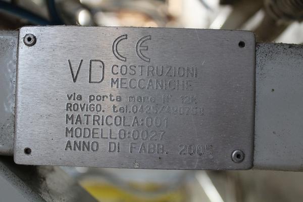 19#1944 Pressa piegatrice orizzontale per lastre di polistirolo VD Costruzioni Meccaniche in vendita - foto 2