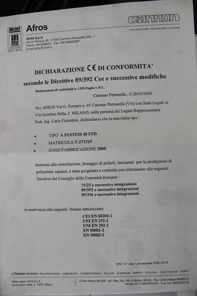 2#1944 Unitࠤi dosaggio alta pressione Cannon in vendita - foto 20