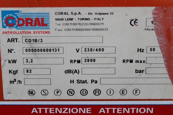 24#1944 Aspiratore sfridi Coral in vendita - foto 3