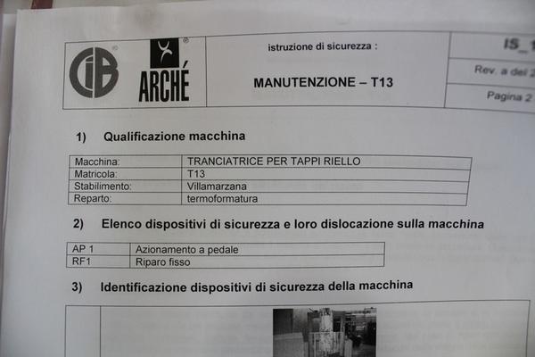 49#1944 Tranciatrice per coperchi Abs in vendita - foto 2