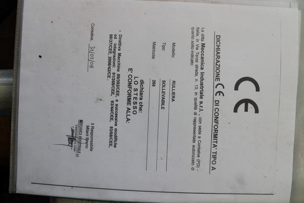 7#1944 Manipolatore per trasporto e caricamento di lastre Meccanica Industriale in vendita - foto 12