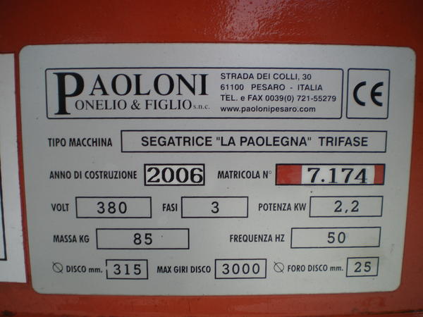 28#1948 Sega Paoloni in vendita - foto 6