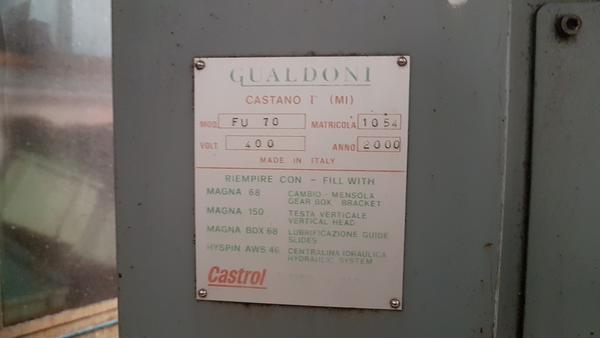 160#19521 Fresatrice Gualdoni in vendita - foto 2